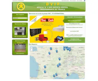 Dvif.fr(Réseau des dépots ventes indépendants de France) Screenshot