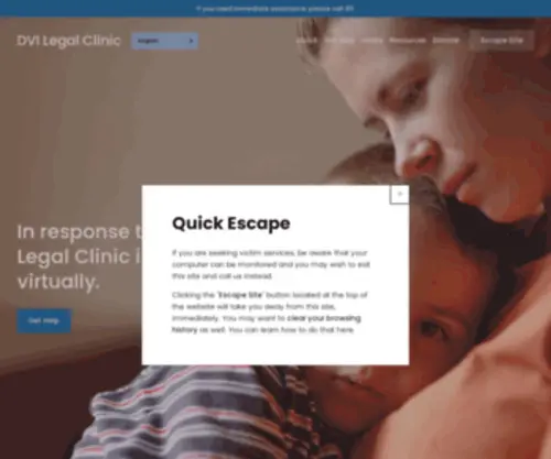 Dvilegal.org(DVI Legal Clinic) Screenshot