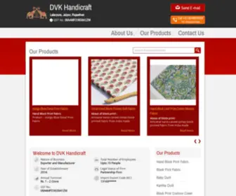 DVkhandicraft.net(DVK Handicraft) Screenshot