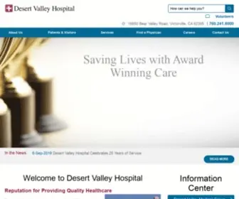 DVMC.com(Desert Valley Hospital) Screenshot