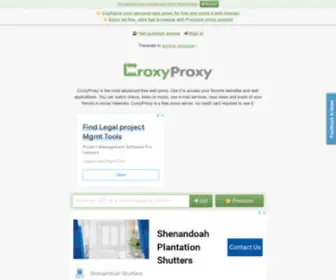 DVprovider.icu(CroxyProxy) Screenshot