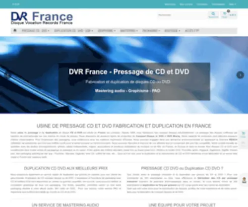 DVR-France.com(Pressage CD et DVD fabrication duplication en France) Screenshot