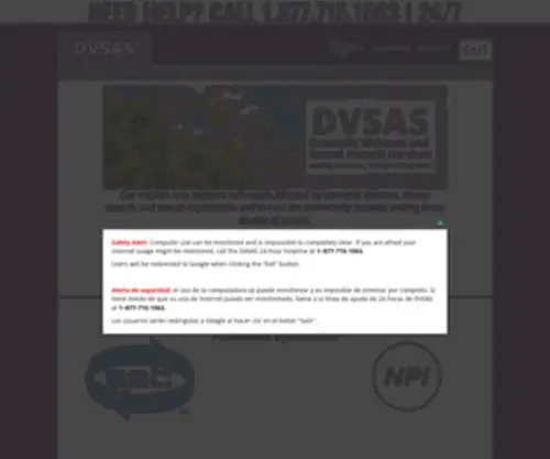 Dvsas.org(Dvsas) Screenshot