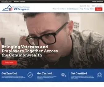 DVSV3.com(Bringing Veterans and Employers Together Across the Commonwealth) Screenshot