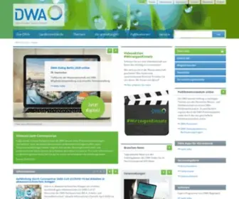 Dwa.de(Deutsche Vereinigung für Wasserwirtschaft) Screenshot