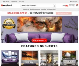 Dwallart.com(Highest Quality Canvas Photography Prints and Canvas Oil Paintings) Screenshot