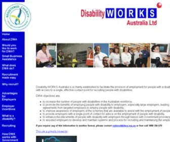 Dwa.org.au(Disability WORKS Australia Ltd) Screenshot