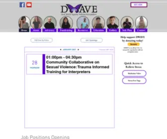 Dwaveohio.org(Deaf World Against Violence Everywhere) Screenshot