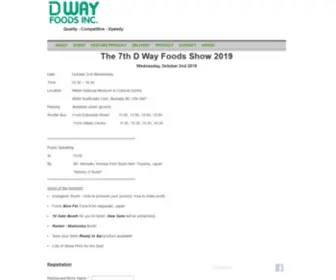 Dwayfoods.com(D WAY FOODS INC) Screenshot