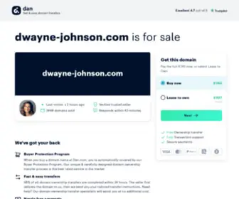 Dwayne-Johnson.com(Dwayne Johnson) Screenshot