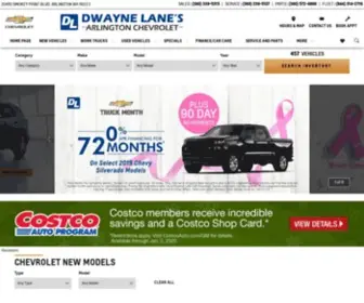 Dwaynelanechevrolet.com(Dwayne Lane's Arlington Chevrolet) Screenshot