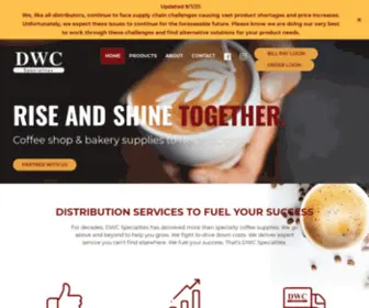 DWCspecialties.com(Coffee Shop Distributor) Screenshot