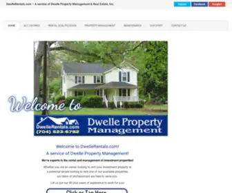 Dwellerentals.com(Dwelle Property Management) Screenshot