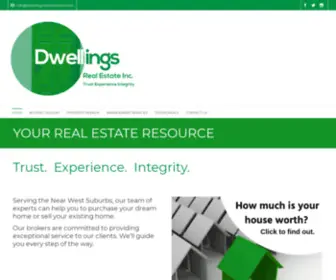 Dwellingsrealestateinc.com(Dwellings Real Estate Inc) Screenshot