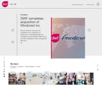 DWF.co.uk(DWF Global Legal Business) Screenshot