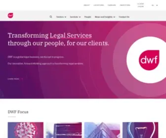 DWFgroup.com(Dwf global legal business) Screenshot