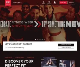 Dwfitnessclubs.com(Fitness First) Screenshot