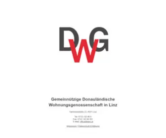 DWG.at(Gemein­nützige Donau­ländische Wohnungs­genossen­schaft in Linz) Screenshot