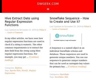 Dwgeek.com(Data Matters) Screenshot