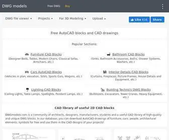 DWgmodels.com(DWG models download) Screenshot