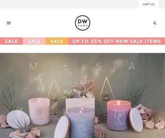Dwhome.com(DW Home Candles) Screenshot
