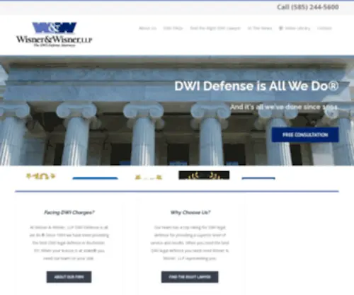 Dwilaw.com(DWI Lawyers Rochester NY) Screenshot