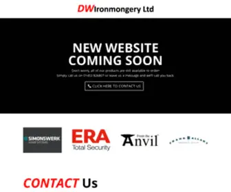 Dwironmongery.com(DW Ironmongery) Screenshot