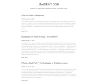 DWmkerr.com(Design, development & architecture) Screenshot