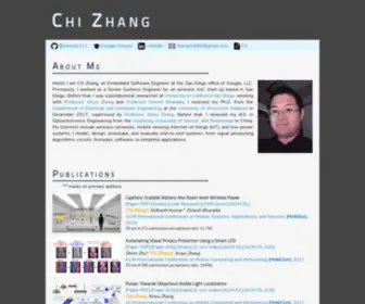 Dword1511.info(Chi Zhang's Profile) Screenshot