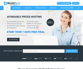 DWorldhost.com(Fully Managed Web Hosting with Superior Performance & Speed) Screenshot