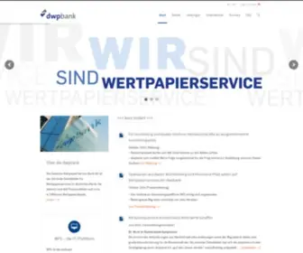 DWpbank.de(Deutsche WertpapierService Bank AG) Screenshot