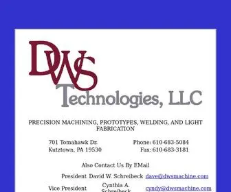 DWsmachine.com(DWS Technologies) Screenshot