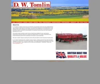 Dwtomlin.co.uk(Amenity, Horticultural & Farm Machinery) Screenshot