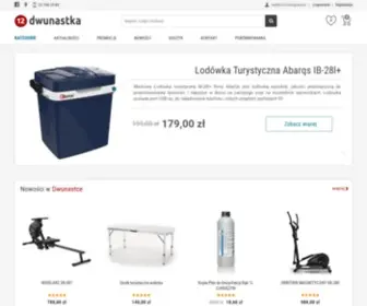 Dwunastka.net.pl(Lodówka turystyczna namiot walizka obrotowy fotel biurko komputerowe grill) Screenshot