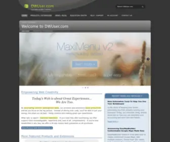Dwuser.com(Dreamweaver Extensions) Screenshot