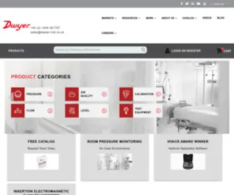 Dwyer-INST.co.uk(Dwyer Instruments) Screenshot
