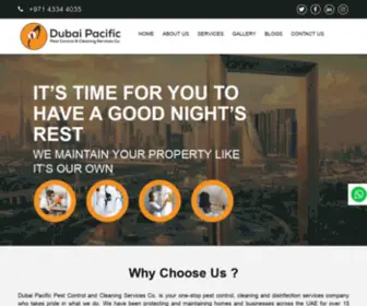 DXbpacific.com(Dubai Pacific Pest Control & Cleaning Services Co) Screenshot