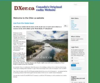 Dxer.ca(This is Canada's original radio website) Screenshot