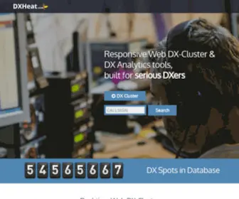 Dxheat.com(DXCluster & DX Research Tool) Screenshot