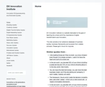 Dxinnovationinstitute.com(DX Innovation Institute) Screenshot