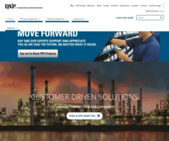 Dxpe.com(MRO Industrial Distribution and Supply) Screenshot