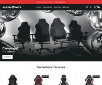 Dxracer-Europe.com(Computer chairs for Gamers) Screenshot