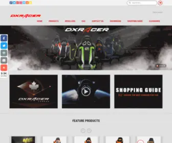 Dxracer.net(DXRacer Europe official online shop offers DXRacer chairs for Europe) Screenshot