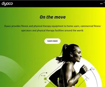 Dyaco.com(Home and Commercial fitness and physical therapy equipment) Screenshot