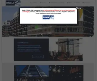 Dycasa.com(Empresa constructora) Screenshot