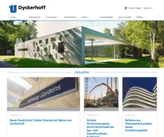 DYckerhoff.com(Dyckerhoff Deutschland) Screenshot