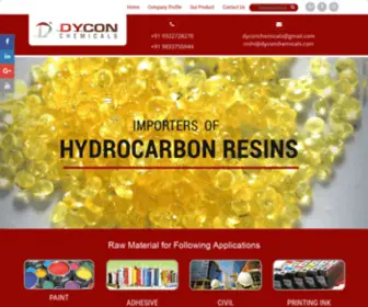 Dyconchemicals.com(Butylated Hydroxytoluene) Screenshot