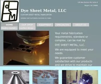 Dye-Sheet-Metal.com(Dye Sheet Metal) Screenshot