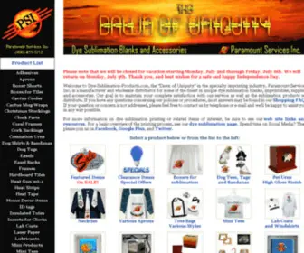 Dye-Sublimation-Products.com(Dye Sublimation Products) Screenshot