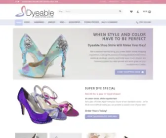 Dyeableshoestore.com(Dyeable Bridal Shoes & Wedding Handbags) Screenshot